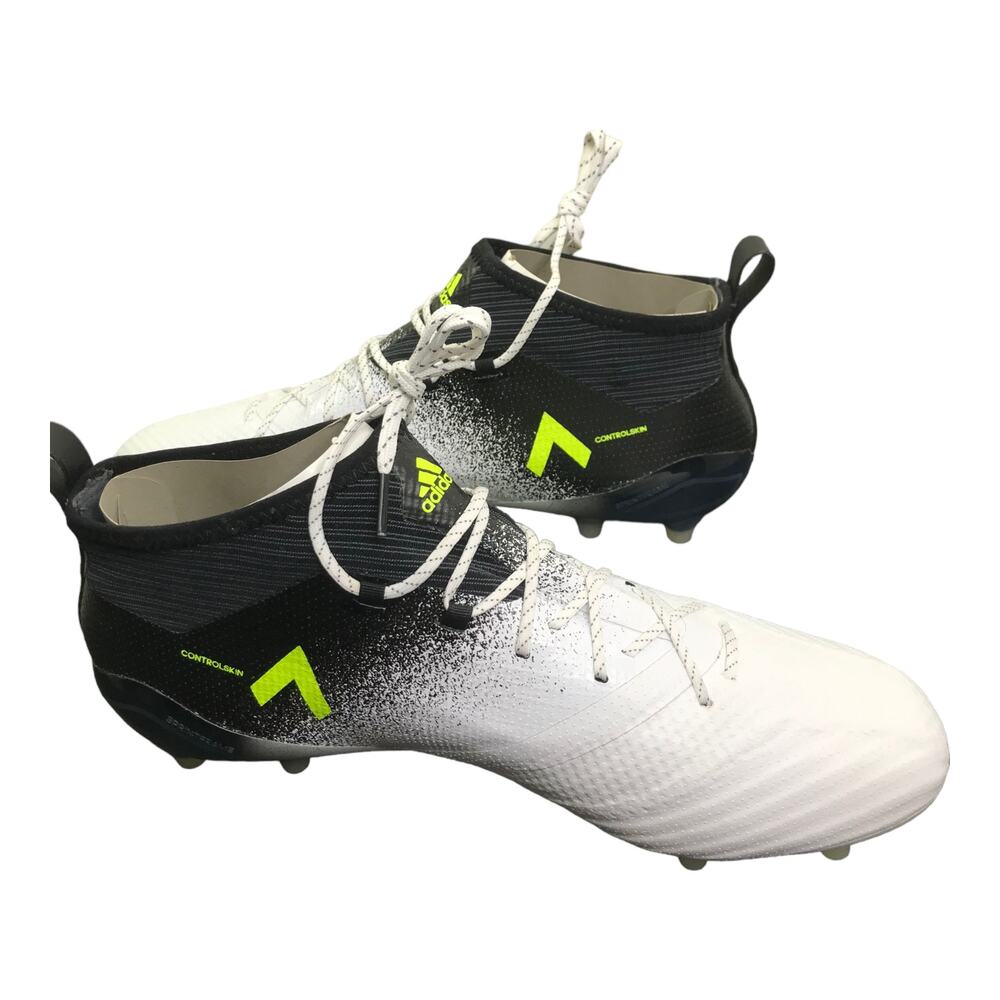 Adidas Men's 11 Ace 17.1 FG Soccer Cleats Boots Shoes White & Solar Yellow NWT
